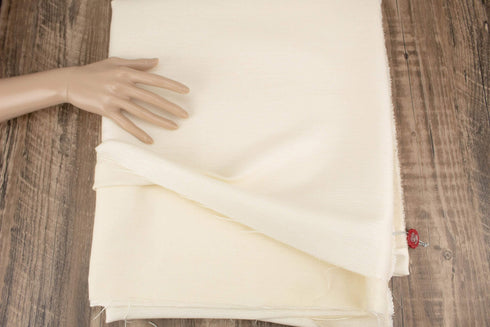 Buttercream Basket Weave Woven Fabric Luxury Fabric Made in France by Cloth Dormeuil by the yard